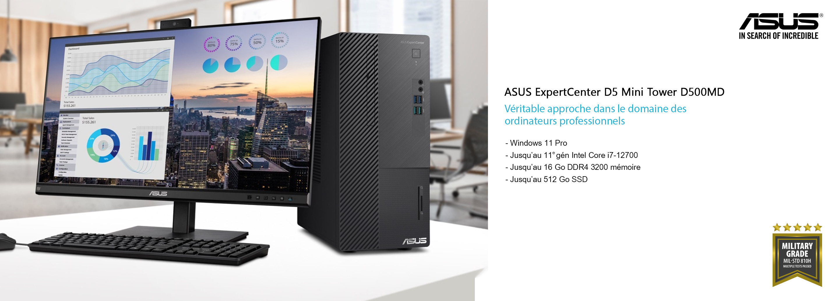 ASUS ExpertCenter D5 Mini Tower D500MD
